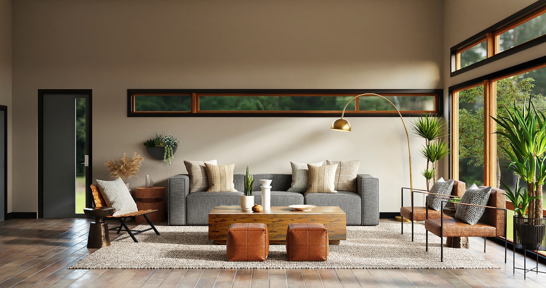 Interior design visualization and production sample